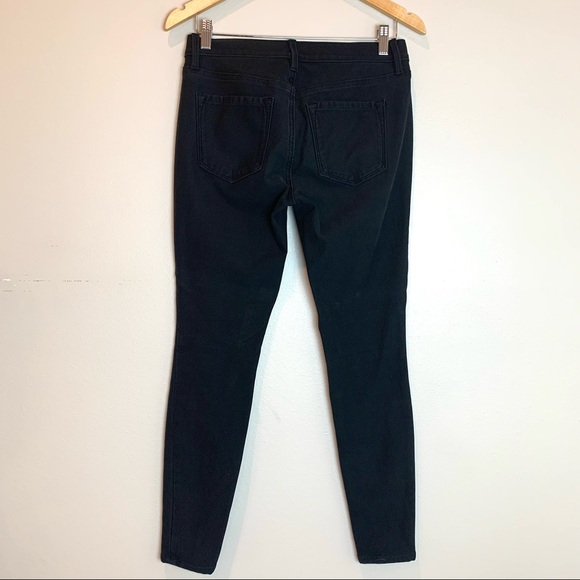 Ann Taylor Loft Black Cotton/Spandex Skinny Jeans 27/4 - Picture 4 of 6